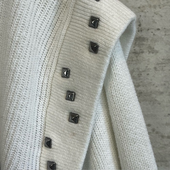 IKKS Women Striped Black and White Sweater Sz L Nautical Coastal Preppy Prep - Picture 5 of 16